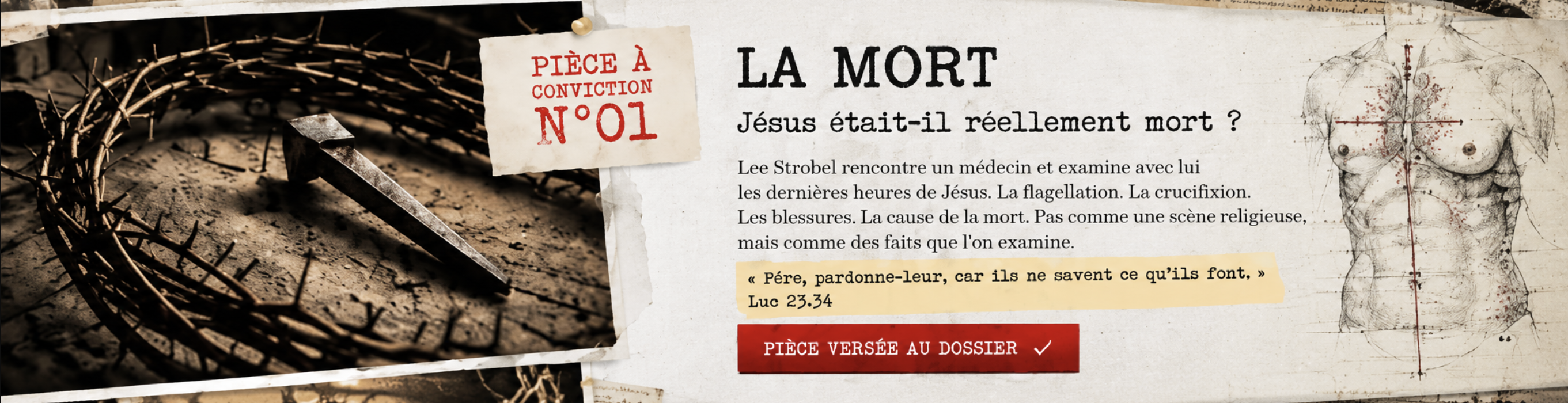 Pièce à conviction numéro 1 — La mort de Jésus